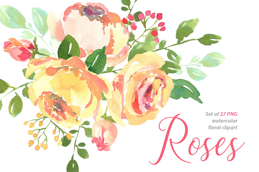 38+ Yellow Watercolor Flowers Png Pics