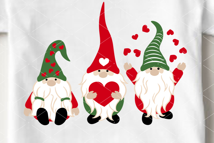 Download Valentine's day decor 3 Gnomes svg Birthday vector Cricut