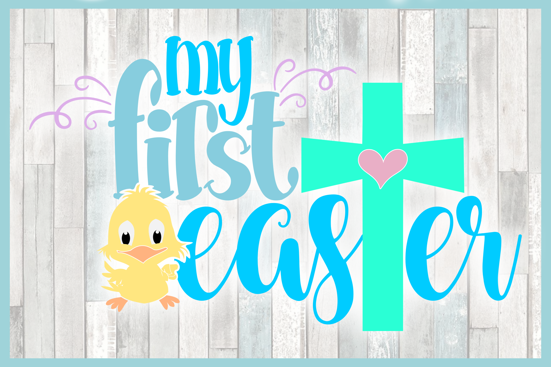 Baby First Easter Holiday SVG DXF EPS PNG files (120205) | SVGs