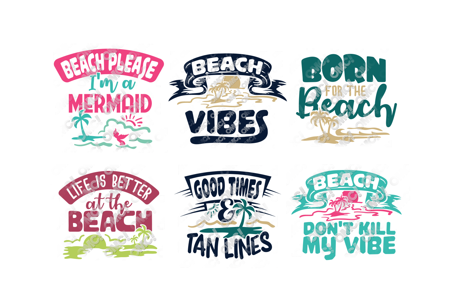 Download Beach SVG Files Vol. 2 Theme in SVG, DXF, PNG, EPS, JPG (282639) | Cut Files | Design Bundles