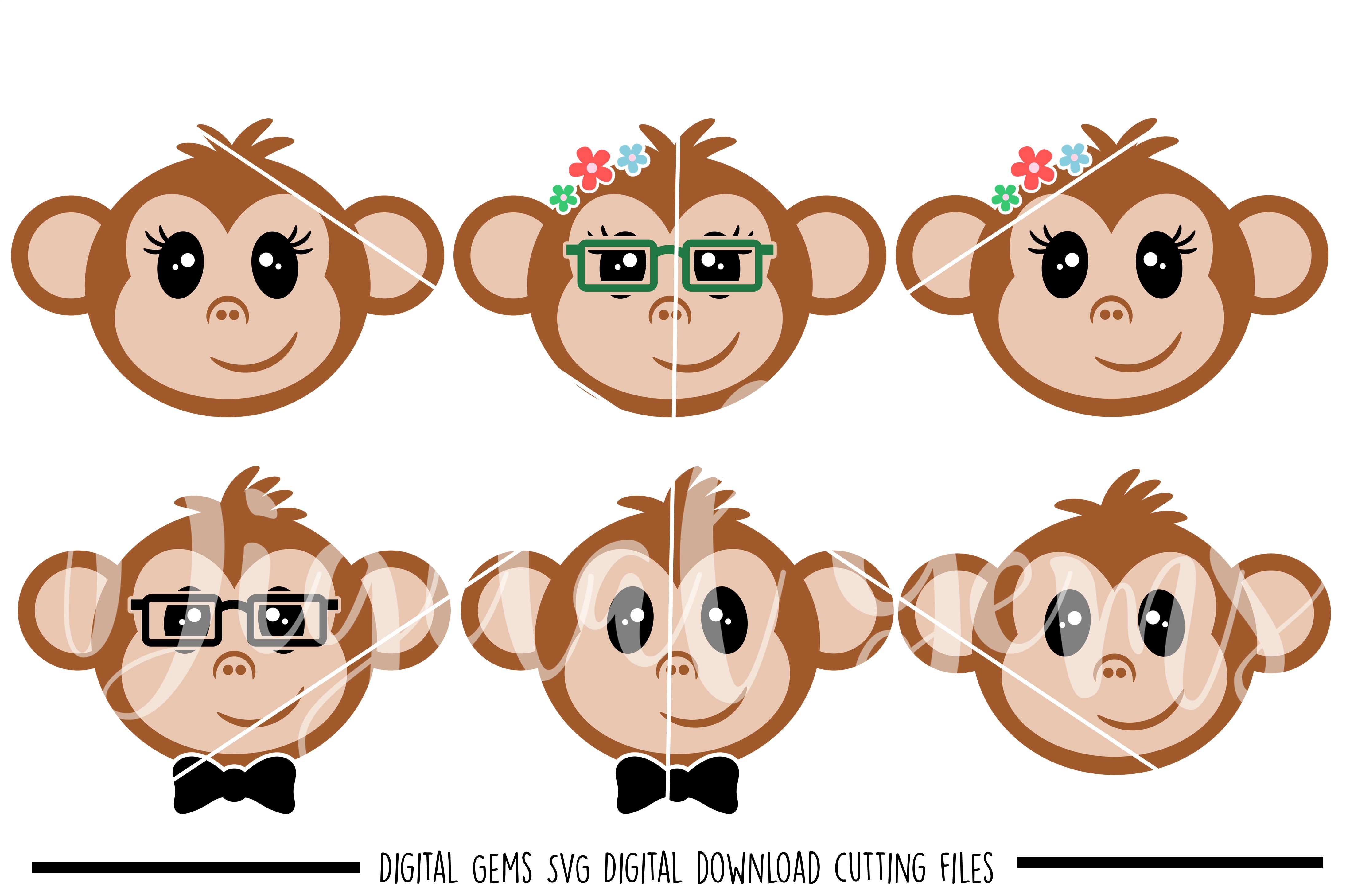 Monkey SVG / PNG / EPS / DXF Files (61893) | SVGs | Design Bundles