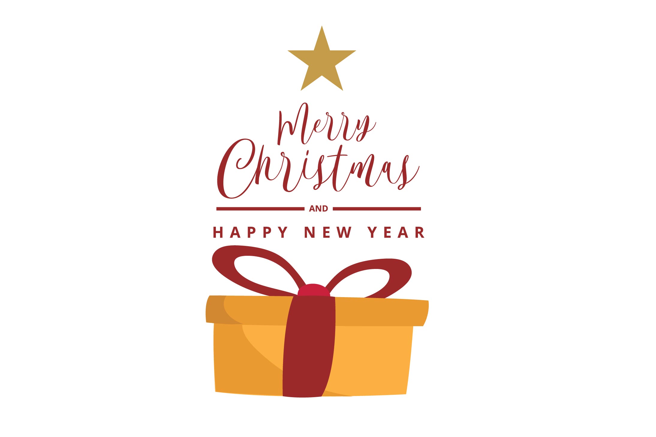 Merry Christmas greeting cards clip art. Christmas decor png