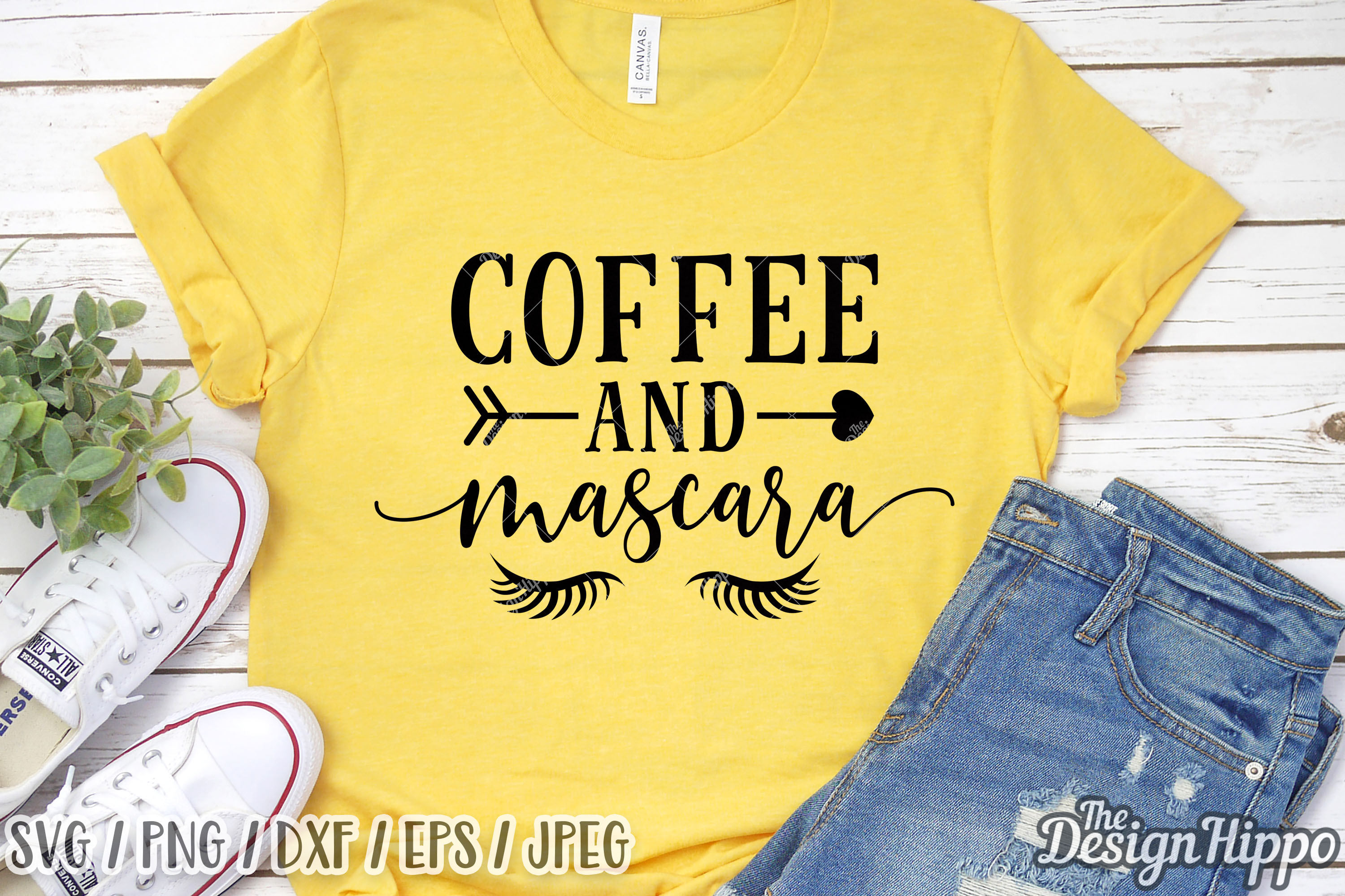 Coffee And Mascara SVG DXF PNG EPS Cricut Cut Files (283565) | Cut ...