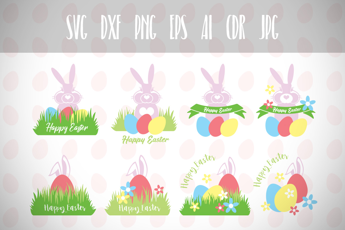 Download Happy Easter, Easter Eggs, Easter Bunny Svg, Easter Svg ...