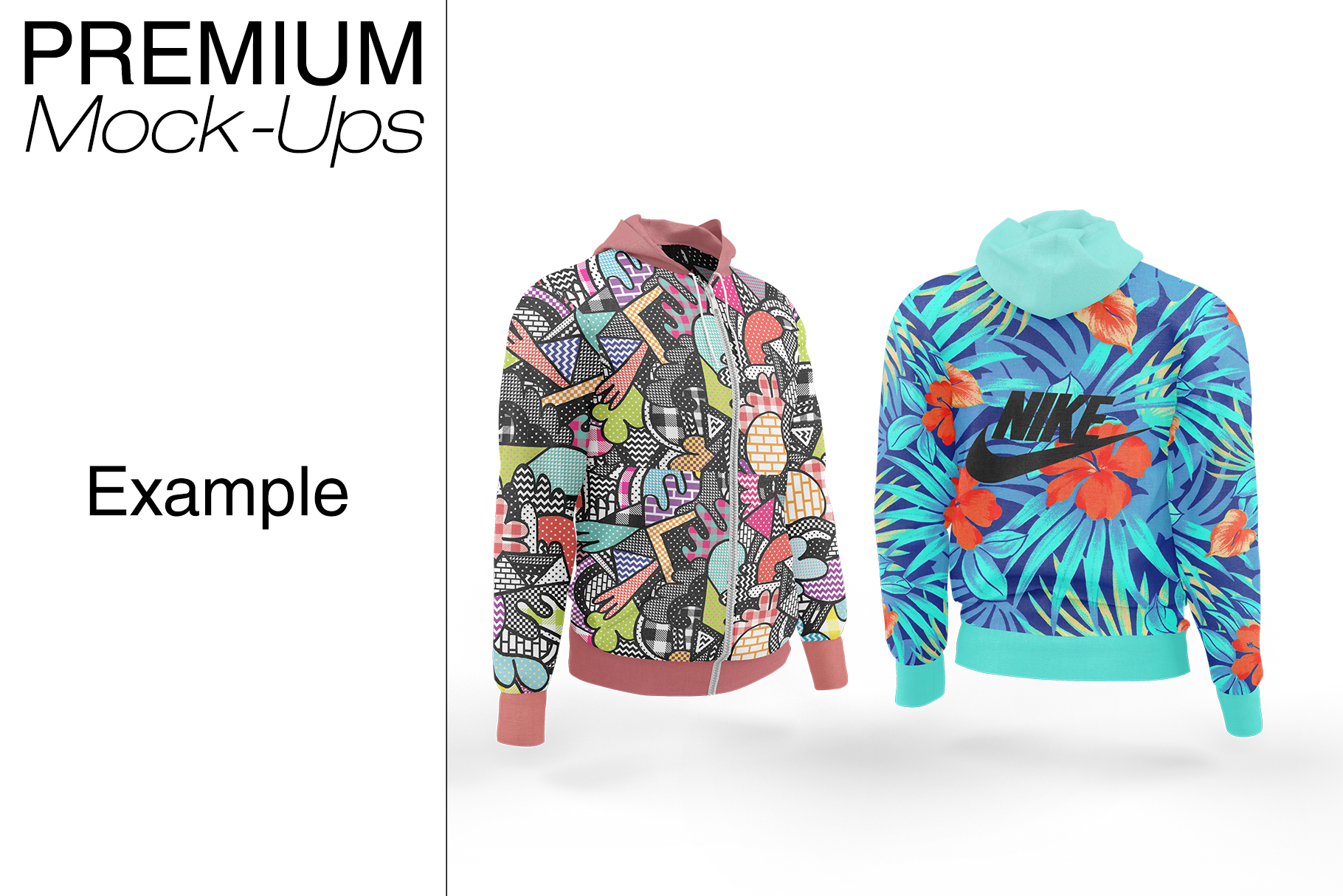 Download Men's Full-Zip Hoodie Mockup (81623) | Mock Ups | Design ...