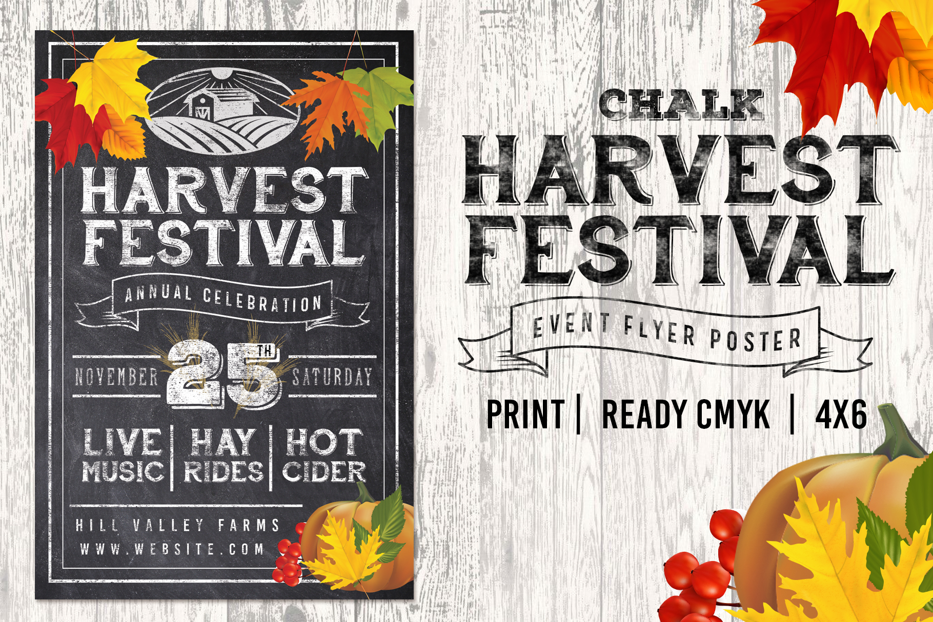 chalk harvest festival fall flyer harvest flyer