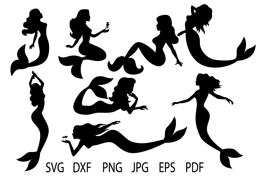 Free Free 206 Silhouette Mermaid Fin Svg SVG PNG EPS DXF File