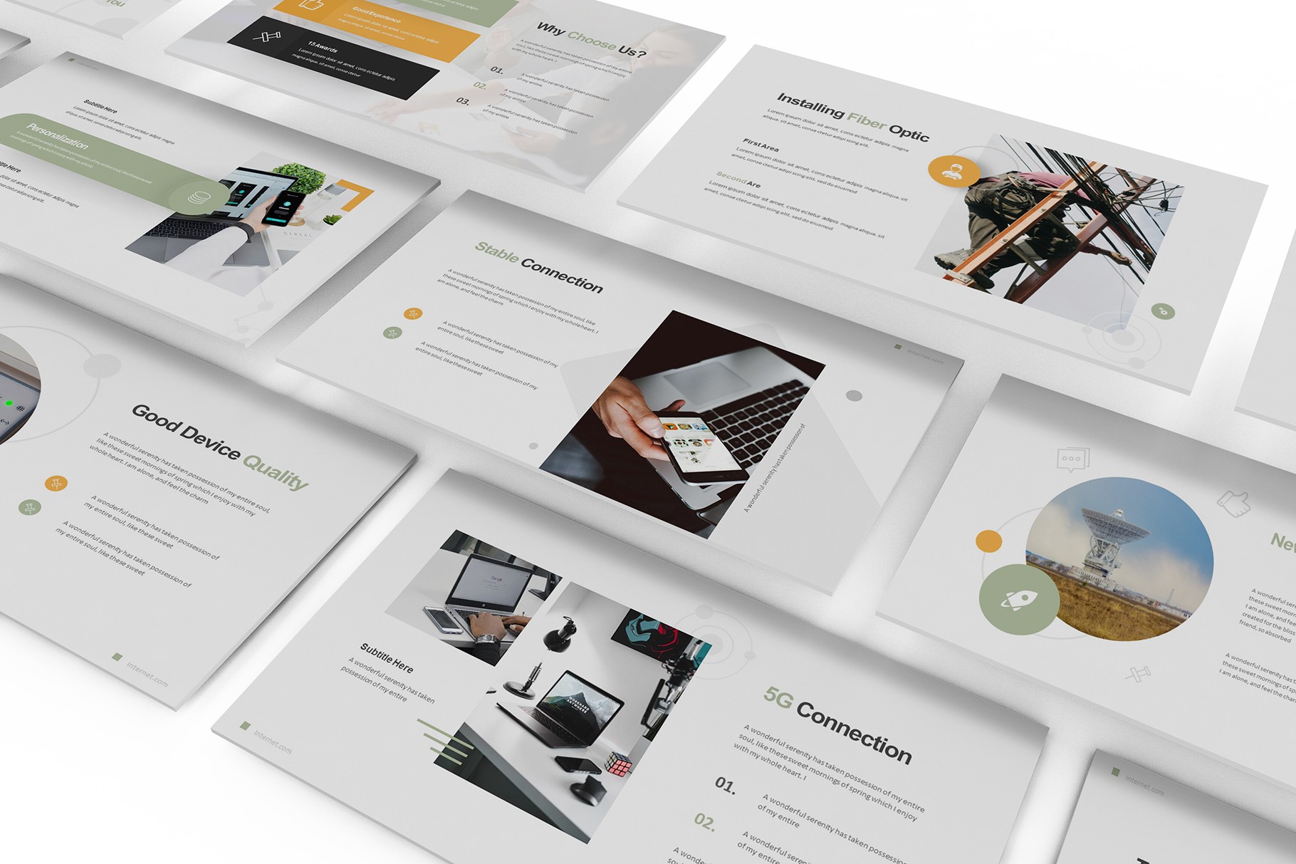 Internet Service Provider Powerpoint Template