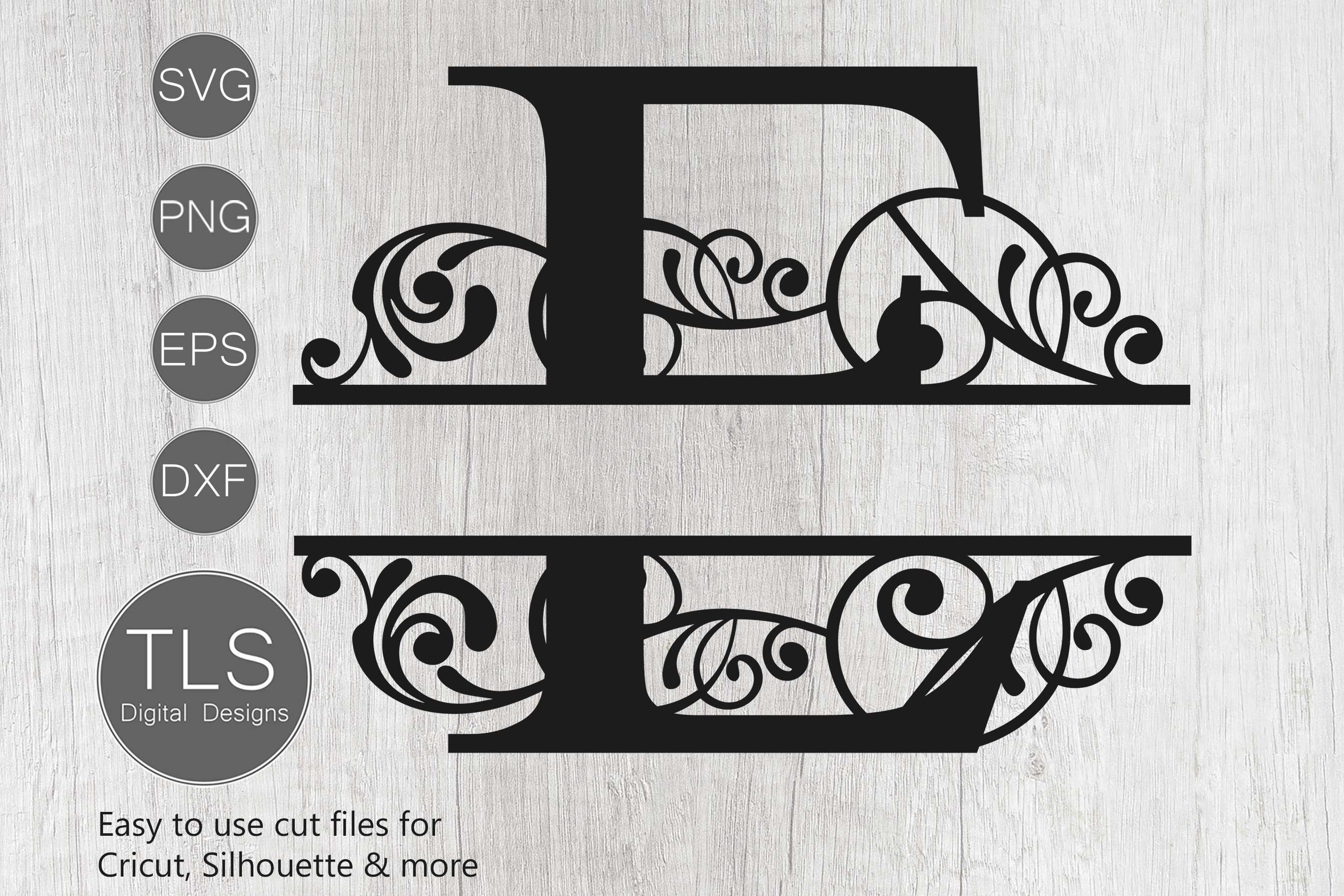 Download Split Monogram Letter E SVG, Letter E Monogram SVG, Letter (375381) | Cut Files | Design Bundles