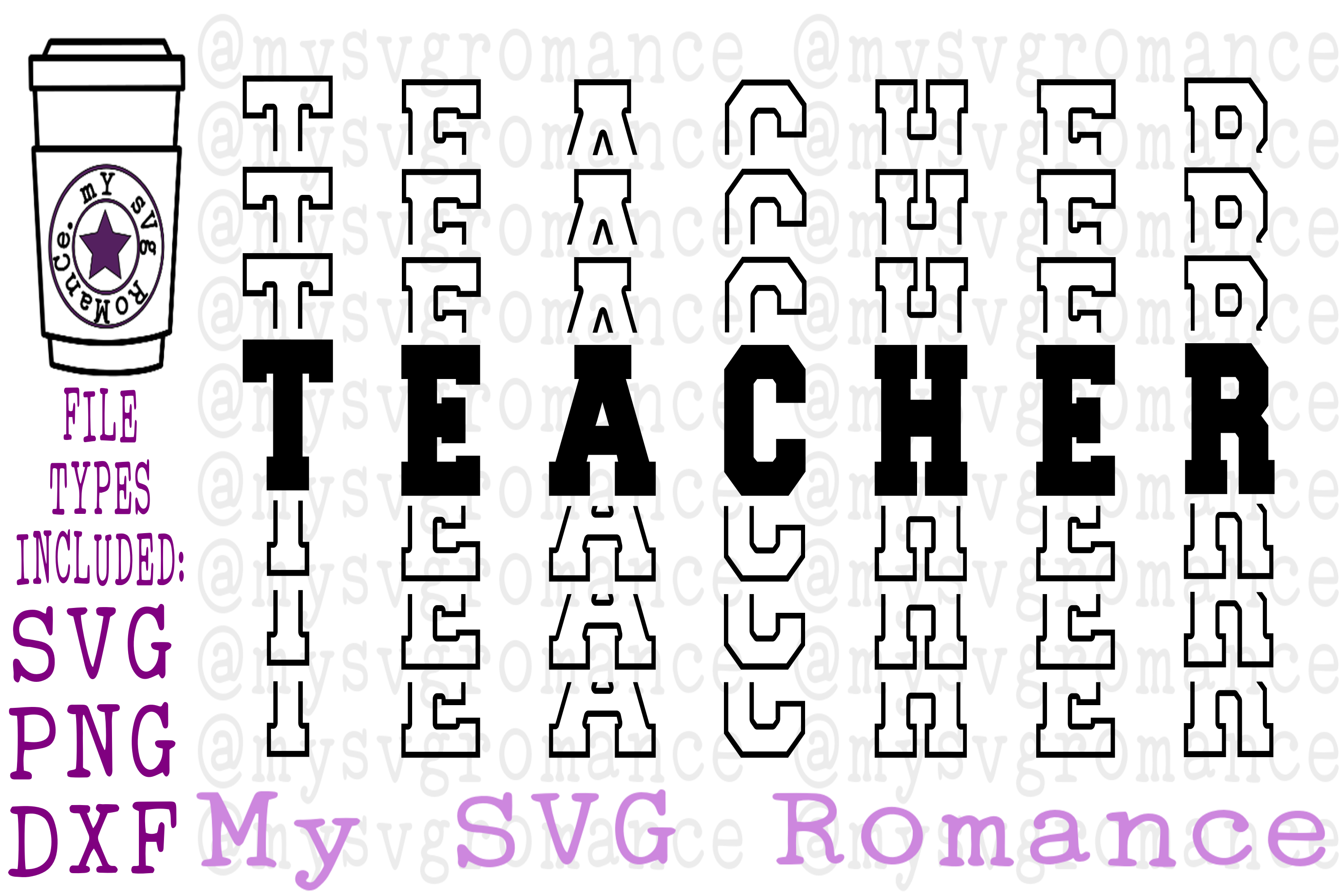 Download Word Mirror Bundle School Words SVG PNG DXF HS Teacher