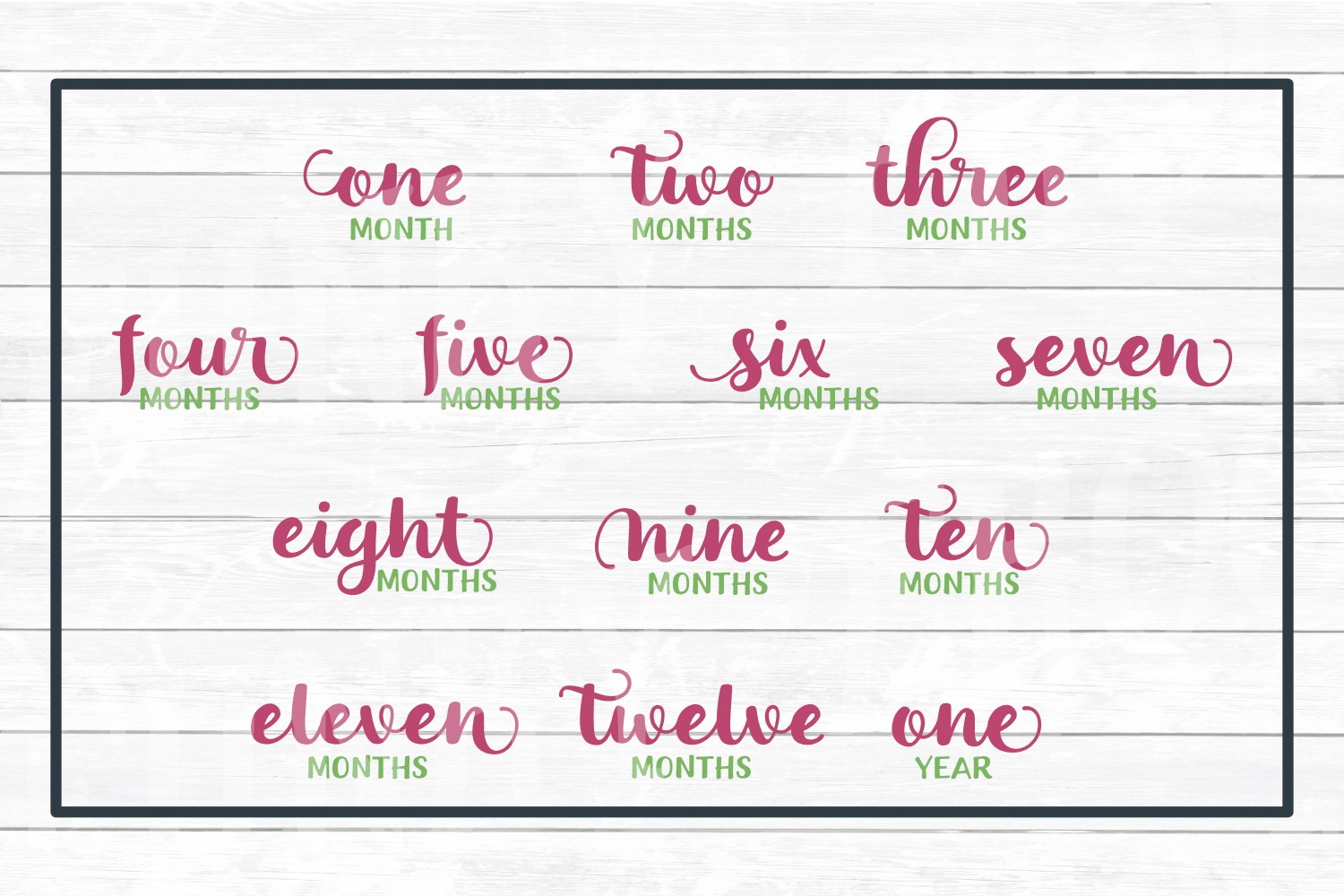 Free Free 298 Baby Monthly Milestone Svg SVG PNG EPS DXF File