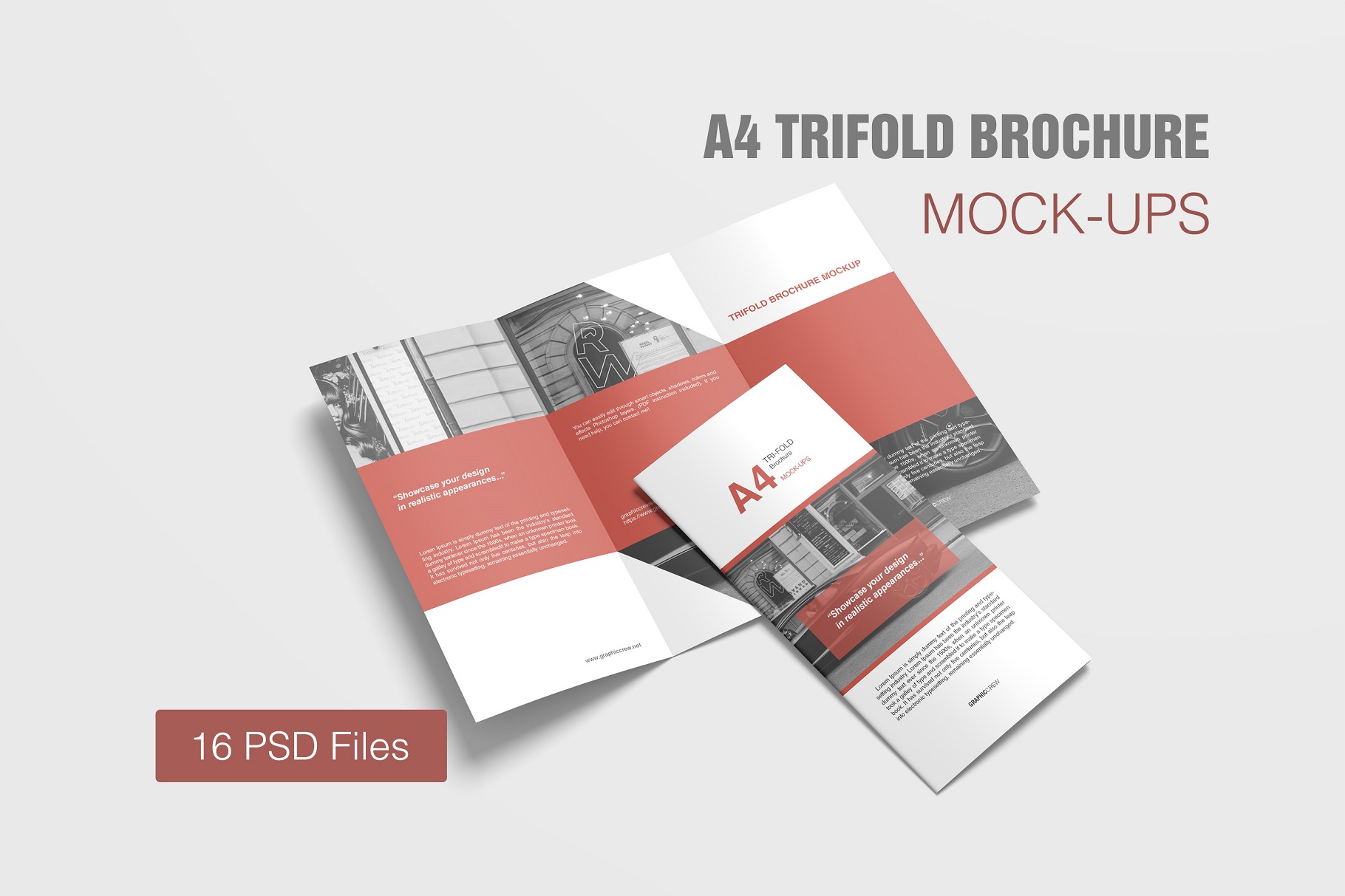 Download A4 Tri Fold Brochure Mockup