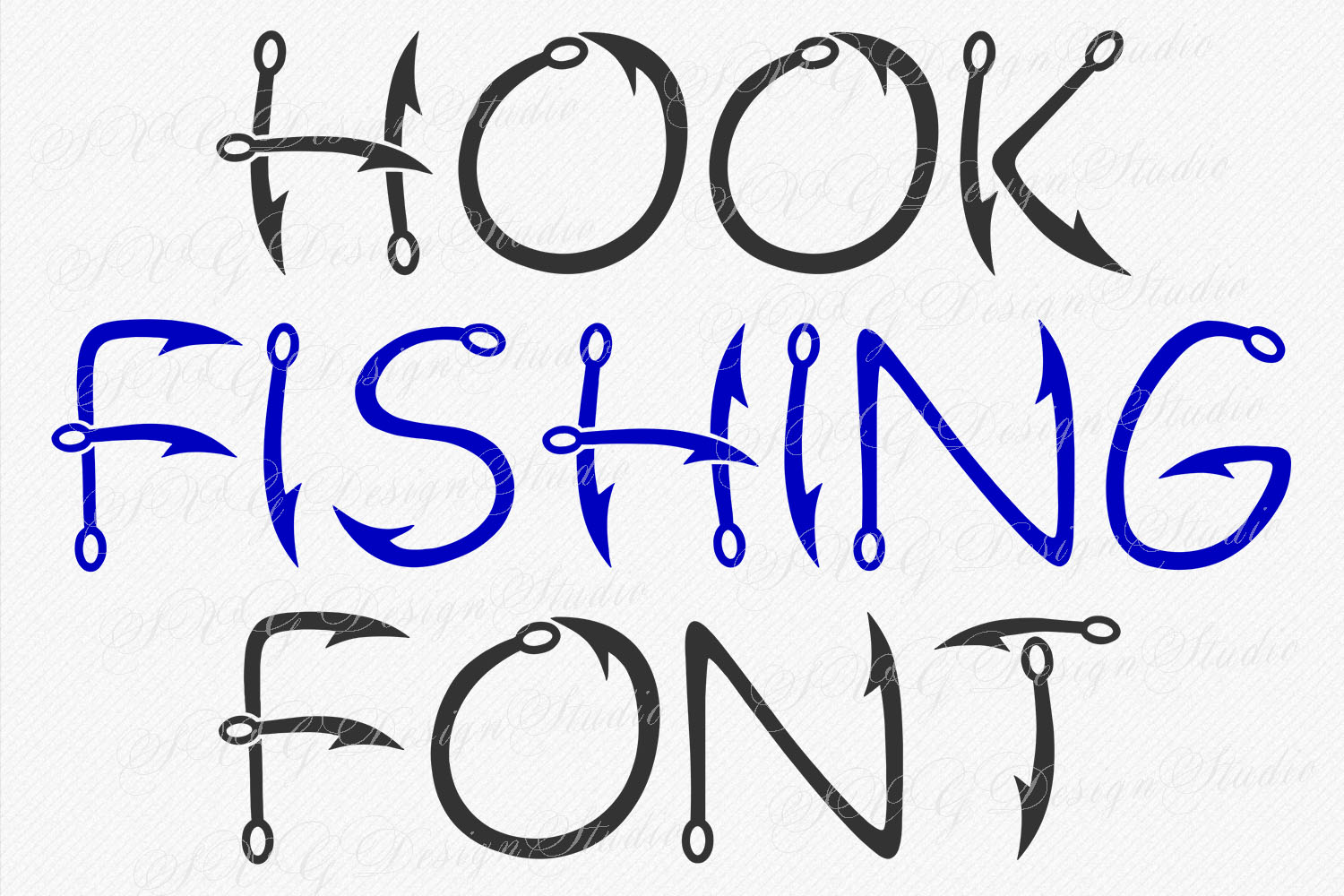 Download Hook Fishing Font (416692) | Themed | Font Bundles