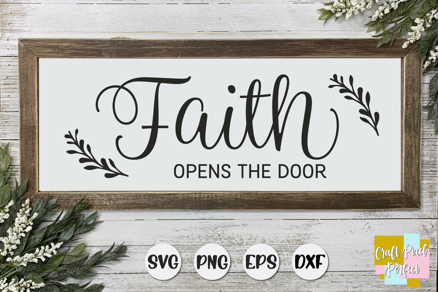 Faith Opens The Door, Religious Svg, Christian Quote Svg
