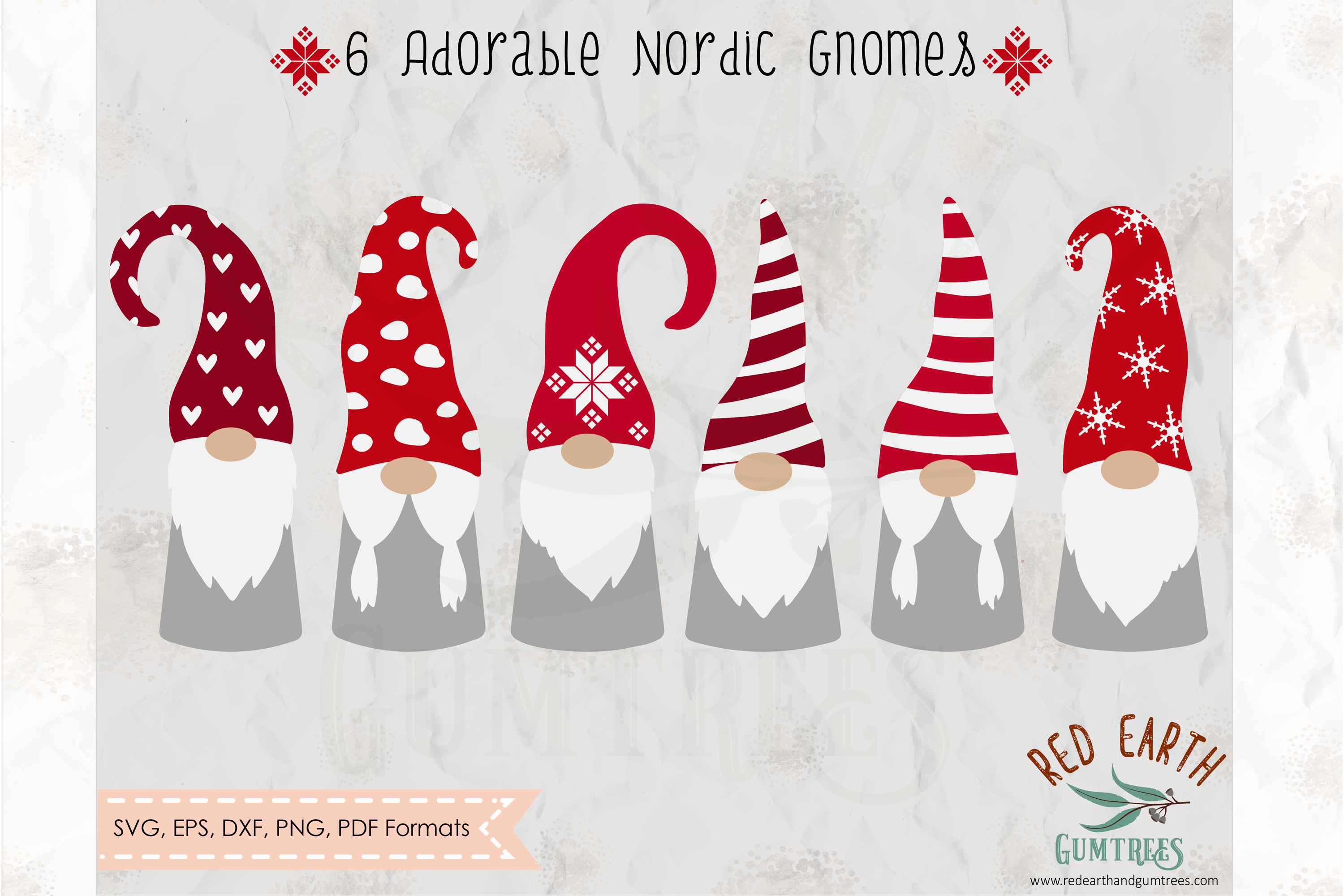 Nordic gnomes bundle,Christmas gnome in SVG,PNG,DXF,PDF,EPS