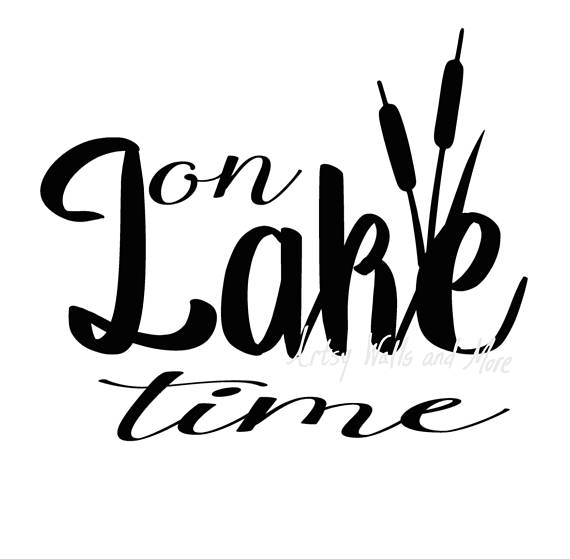 Download On lake time svg On lake time with cattails svg png jpg CUT file, lake lover svg for diy t-shirt ...