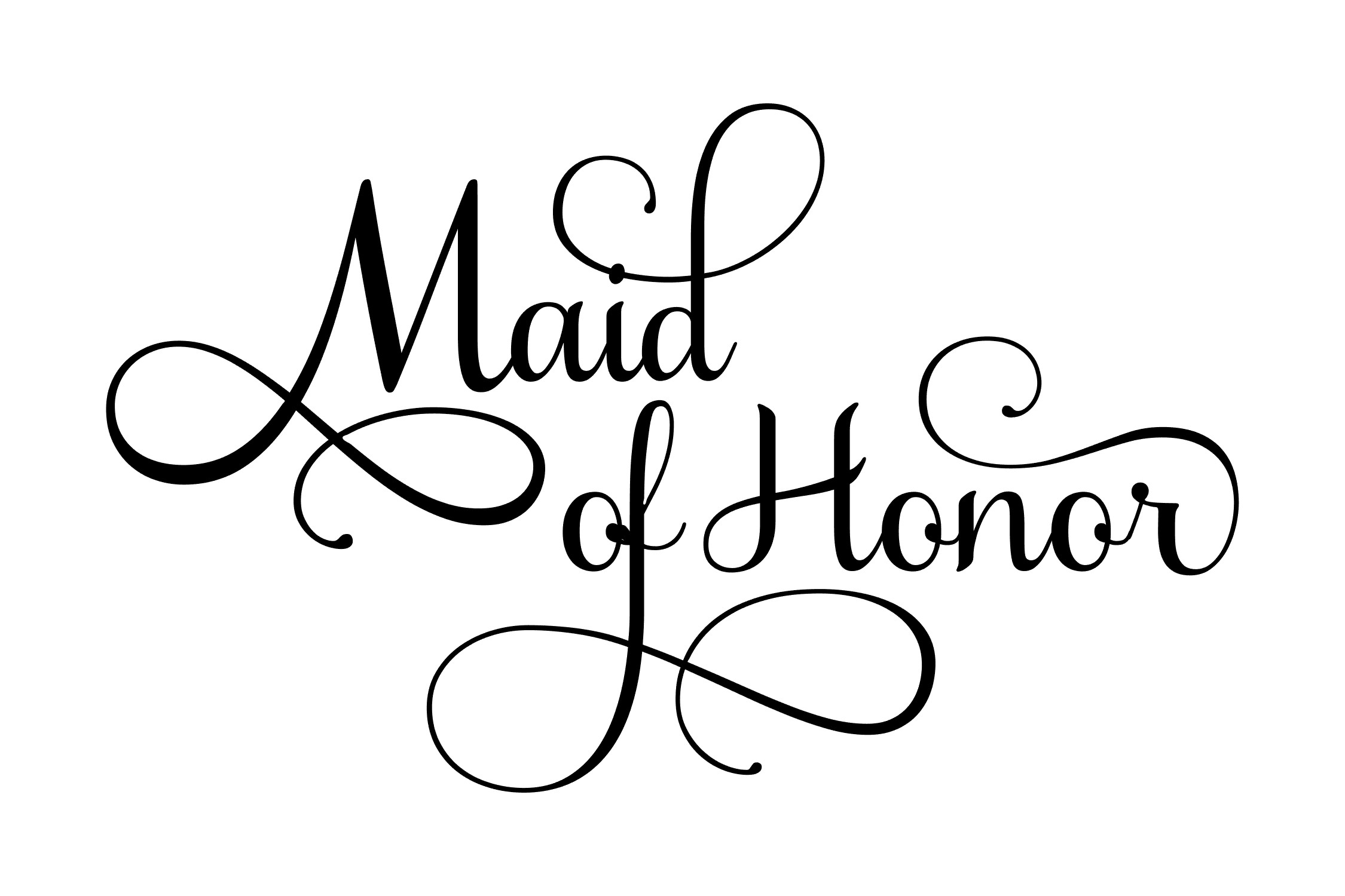 Maid of Honor SVG