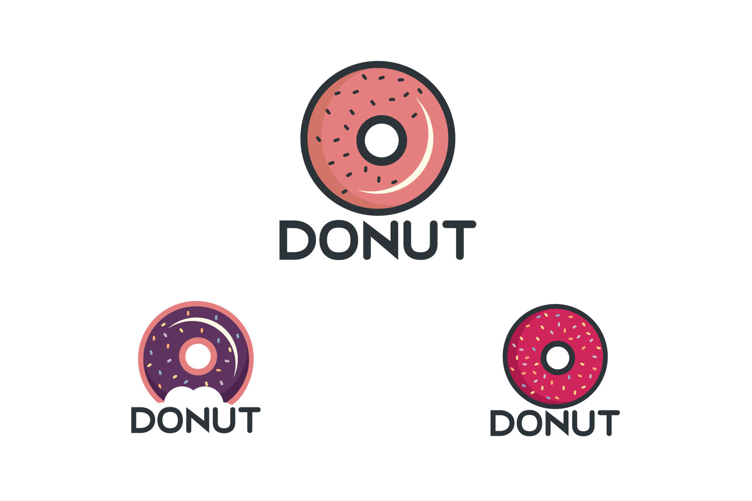 Donut Logo Design.