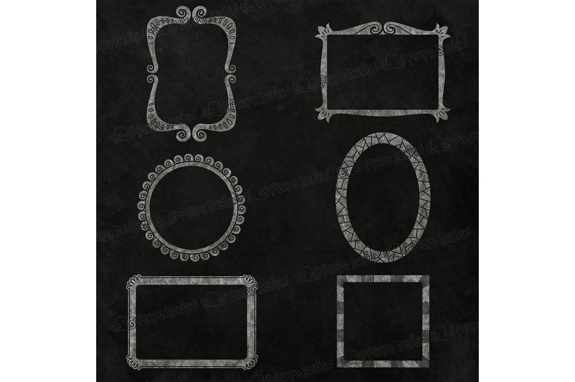 Chalkboard Frames clip art