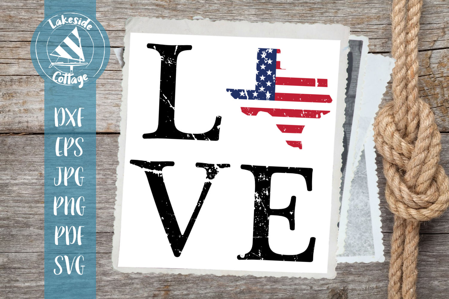 LOVE Texas - 4th of july svg - memorial day svg dxf eps