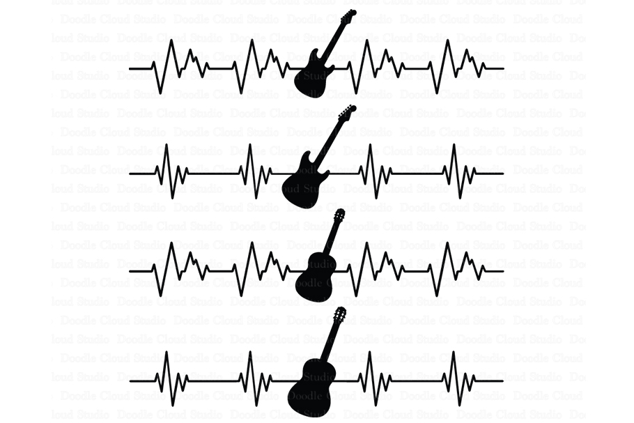 Download Heartbeat Electric & Acoustic Guitar SVG files for ...