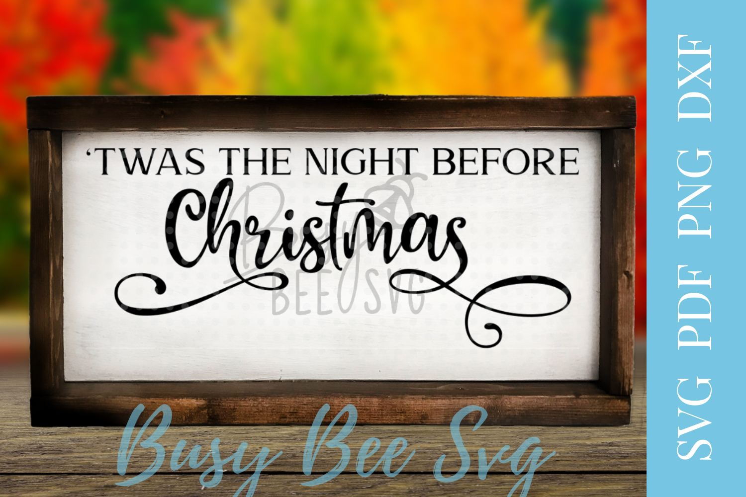 Download Christmas Twas the night before Christmas SVG PDF PNG DXF