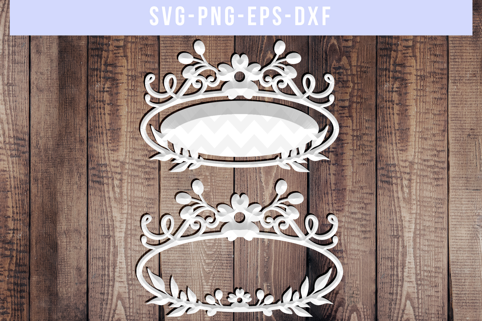 Download Floral Frame SVG Cut File, Home Sign Papercut, DXF, EPS ...