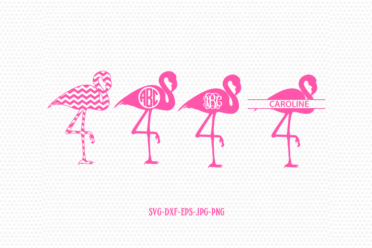 Flamingo monogram frame-Flamingo svg, pink Flamingo ...
