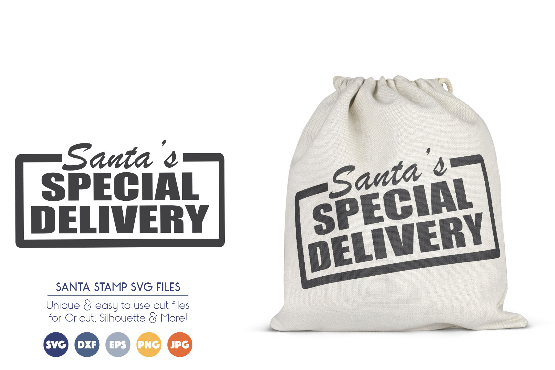 Download Christmas Stamp SVG - Santa's Special Delivery SVG