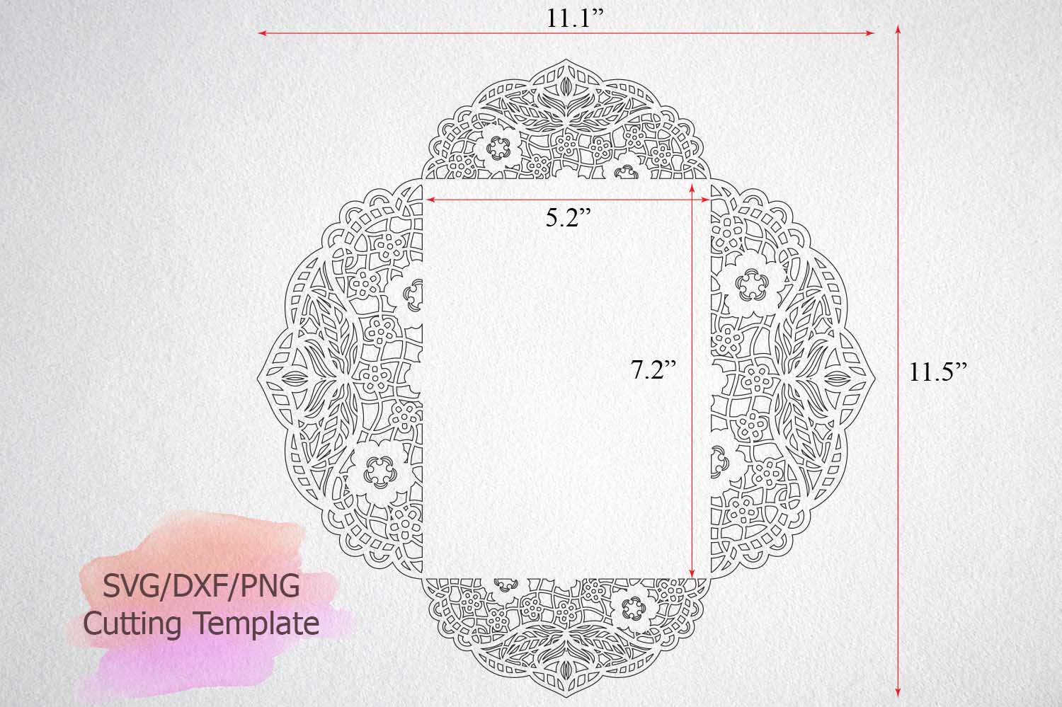 Download four fold wedding invitation cricut wedding invitation svg (96225) | Card Making | Design Bundles