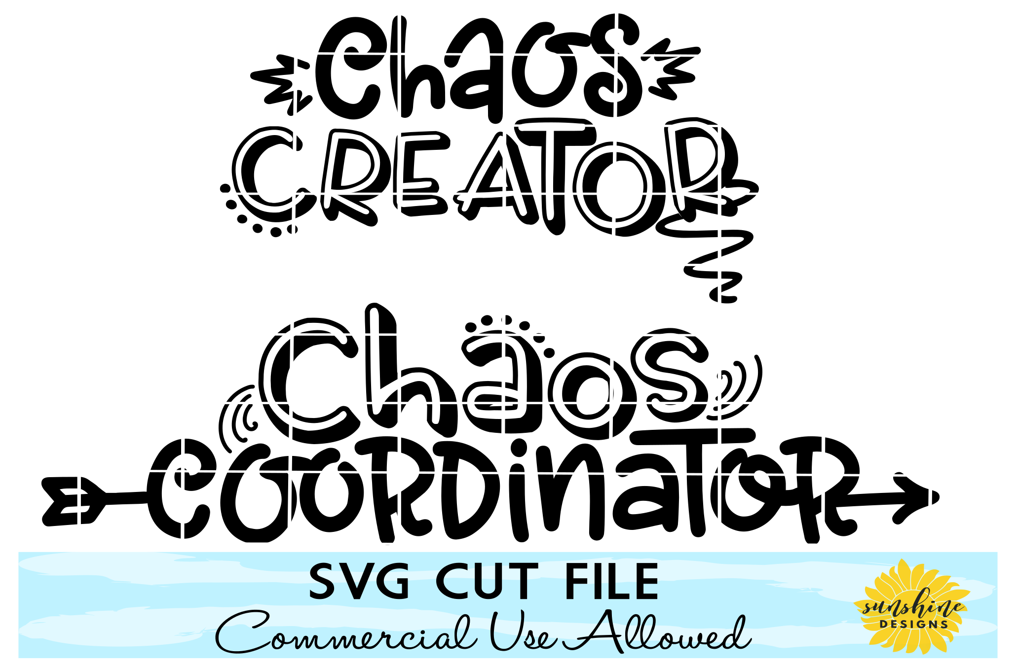 Download CHAOS COORDINATOR CHAOS CREATOR SVG BUNDLE, MOM AND ME SVG