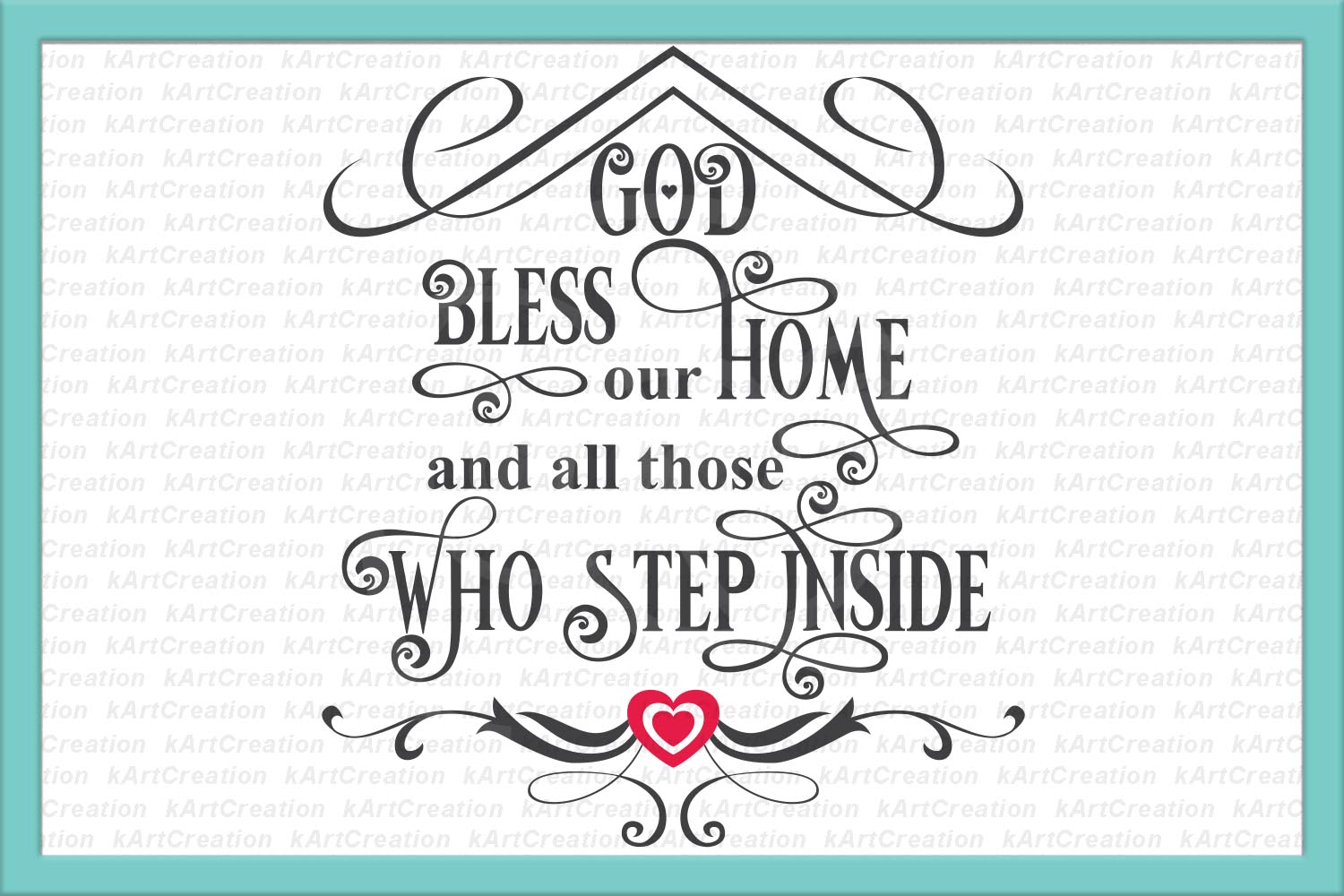 Download bless our home modern home sign svg dxf cutting print file