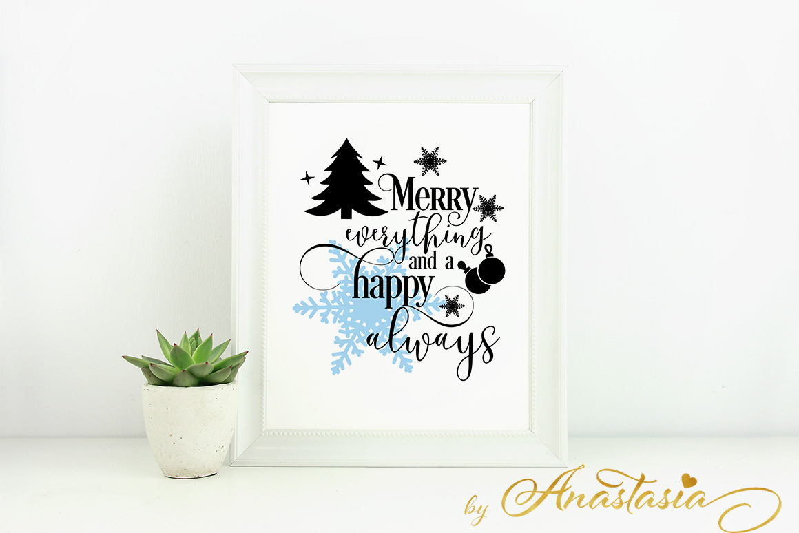 Download Merry everything and a happy always SVG Cutting File ...