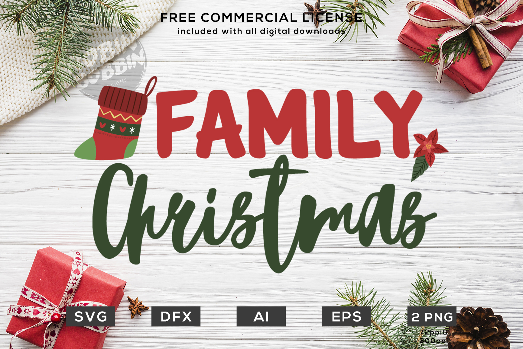 Download Family Christmas SVG EPS AI PNG DXF (145036) | Cut Files | Design Bundles