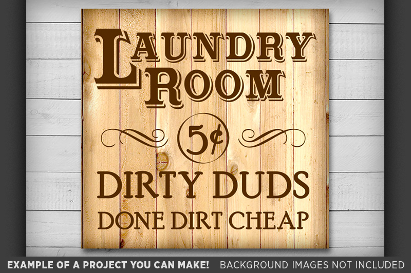 Rustic Laundry Room Sign SVG - Vintage Laundry Sign SVG File - Decor