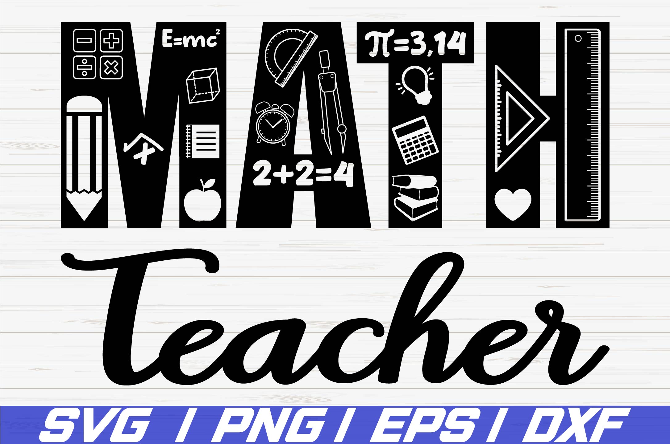 Math Teacher SVG / Commercial use / Cut File / Cricut ...