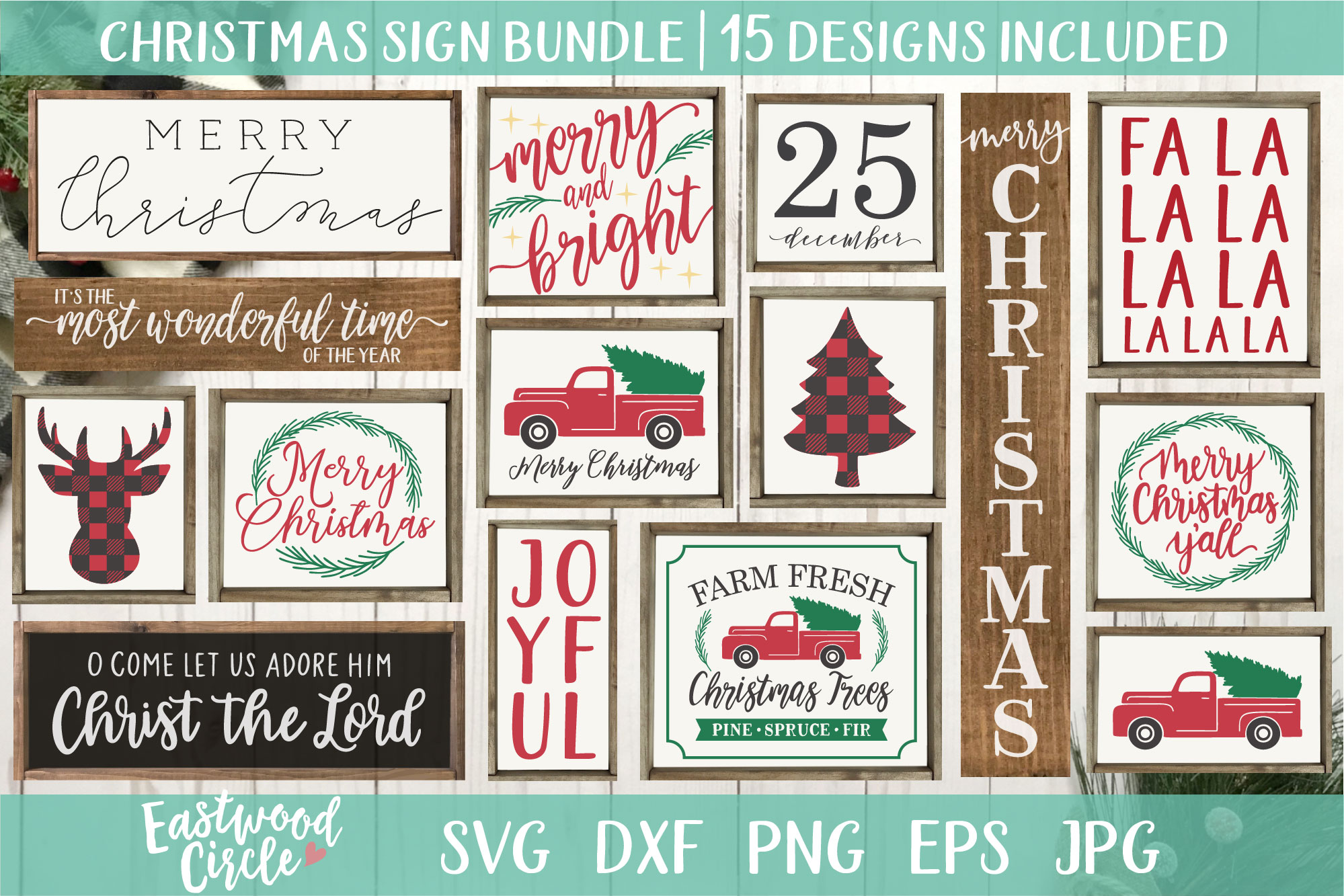 Download Christmas SVG Bundle - Cut Files for Signs (356826) | SVGs | Design Bundles