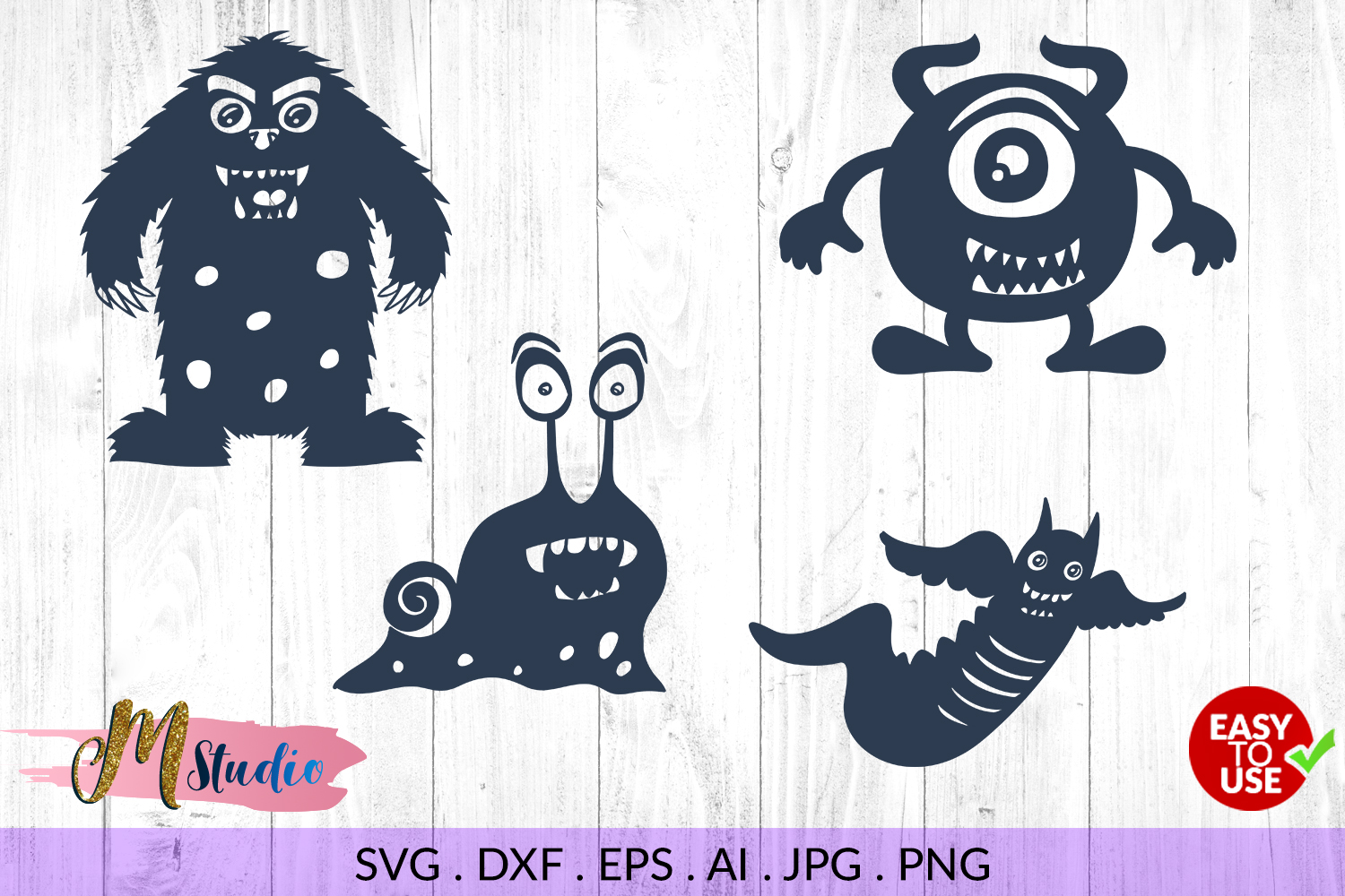 Monsters svg, halloween svg, for Silhouette Cameo or Cricut. (131933