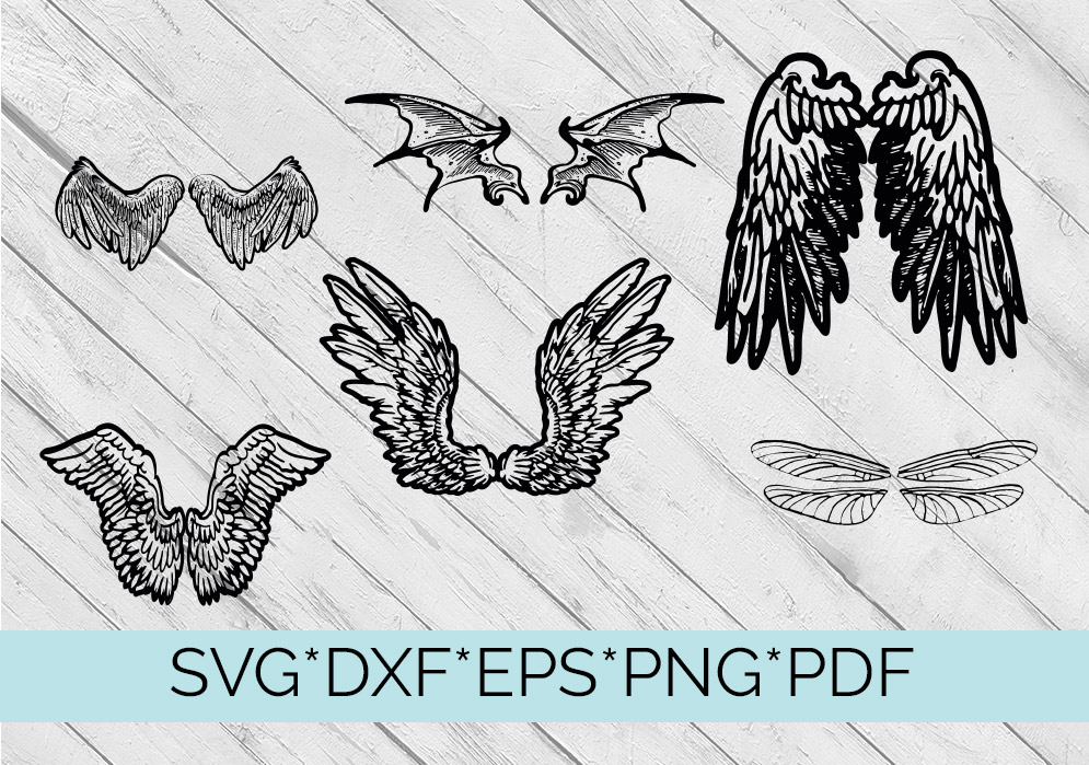 Free Free Layered Wings Svg 528 SVG PNG EPS DXF File