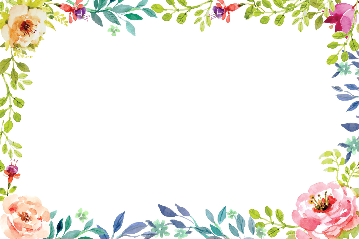 Download hand painting floral frame vector (140677) | Illustrations ...