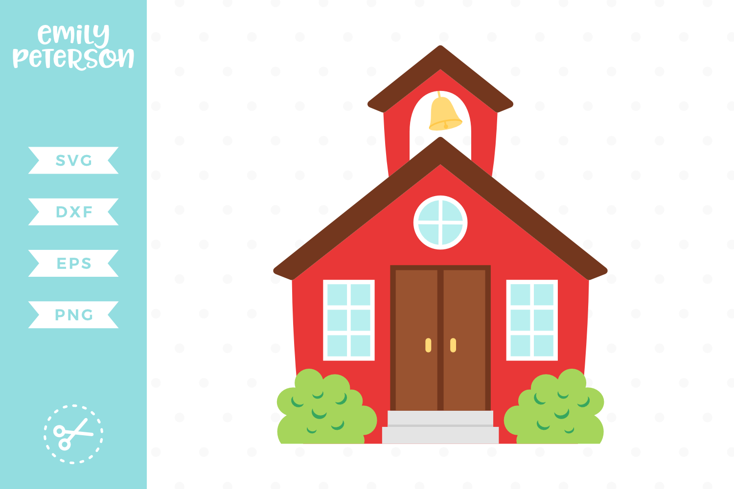 Schoolhouse SVG DXF EPS PNG