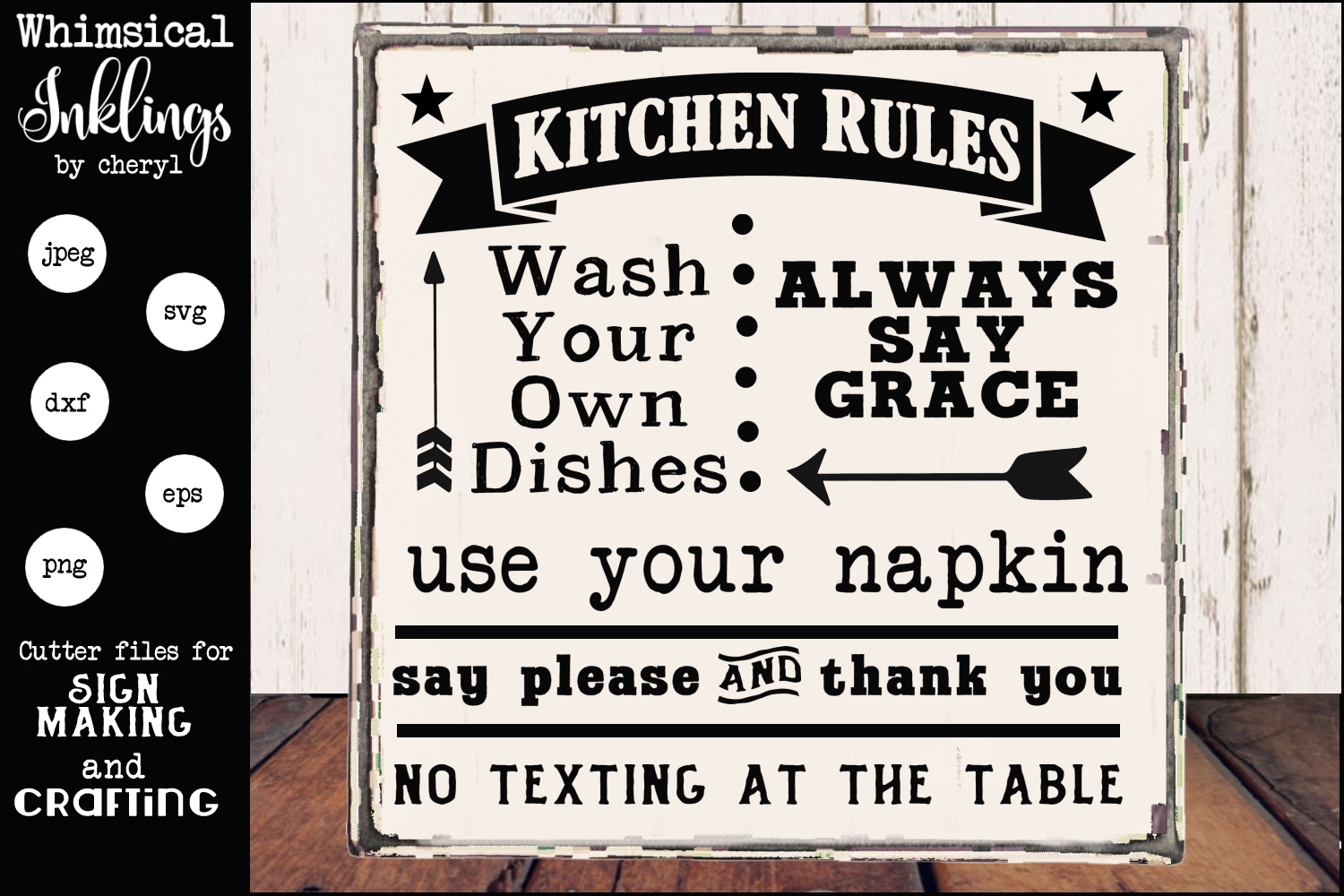 Kitchen Rules TWO SVG (194279) | SVGs | Design Bundles