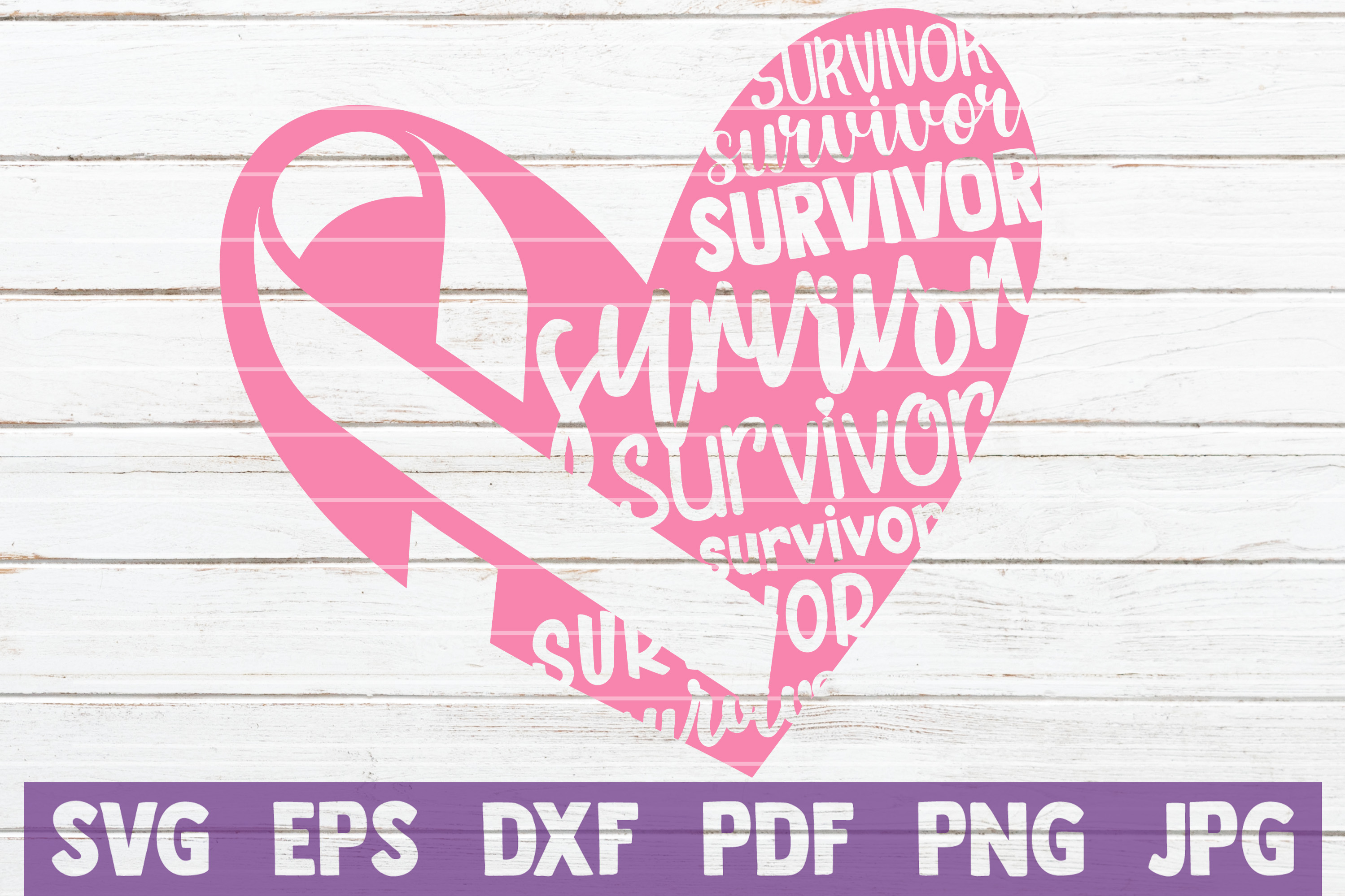 Cancer Survivor Heart Svg Cut File Commercial Use