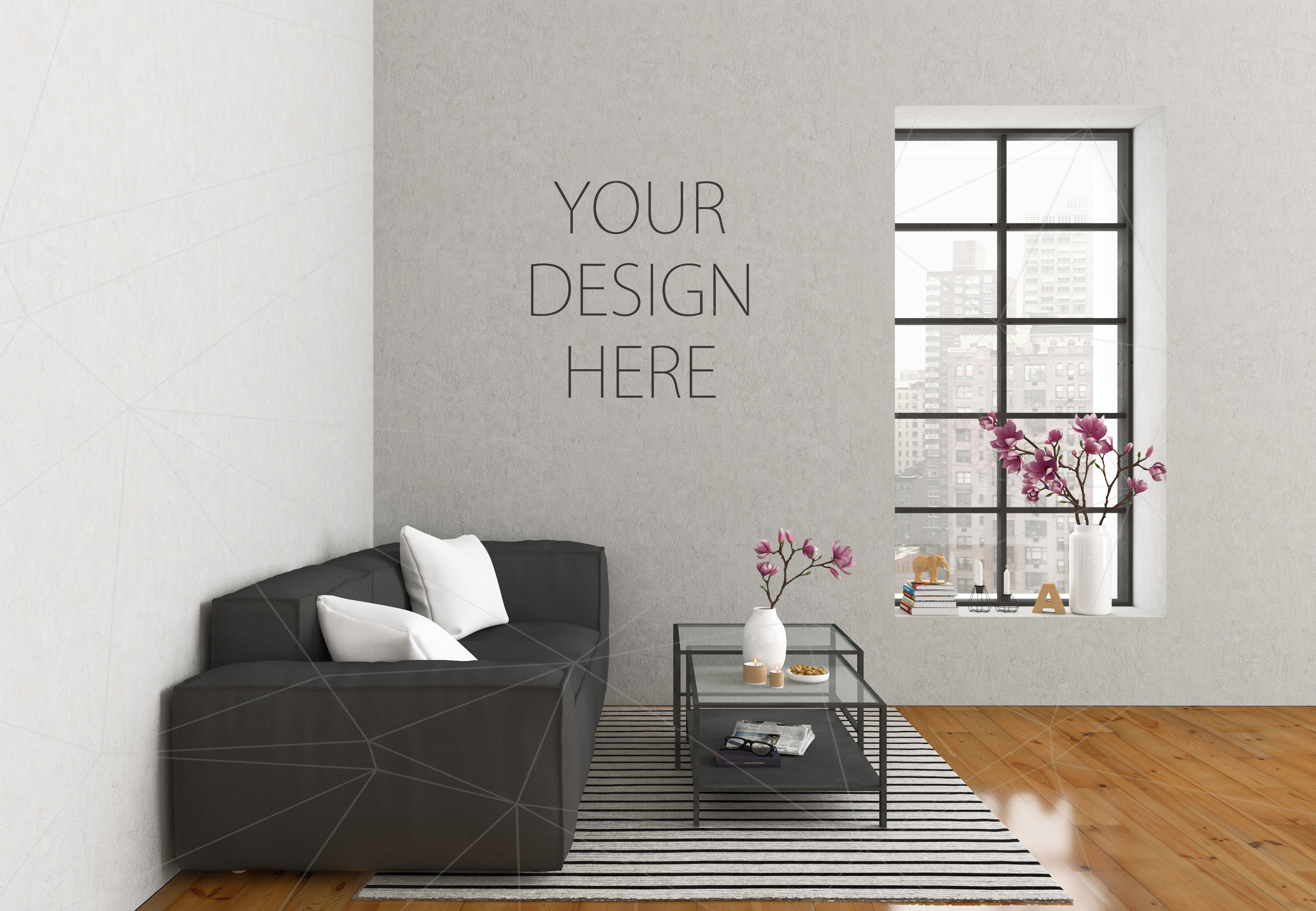 Download Interior mockup bundle - blank wall mock up (45929) | Mock Ups | Design Bundles