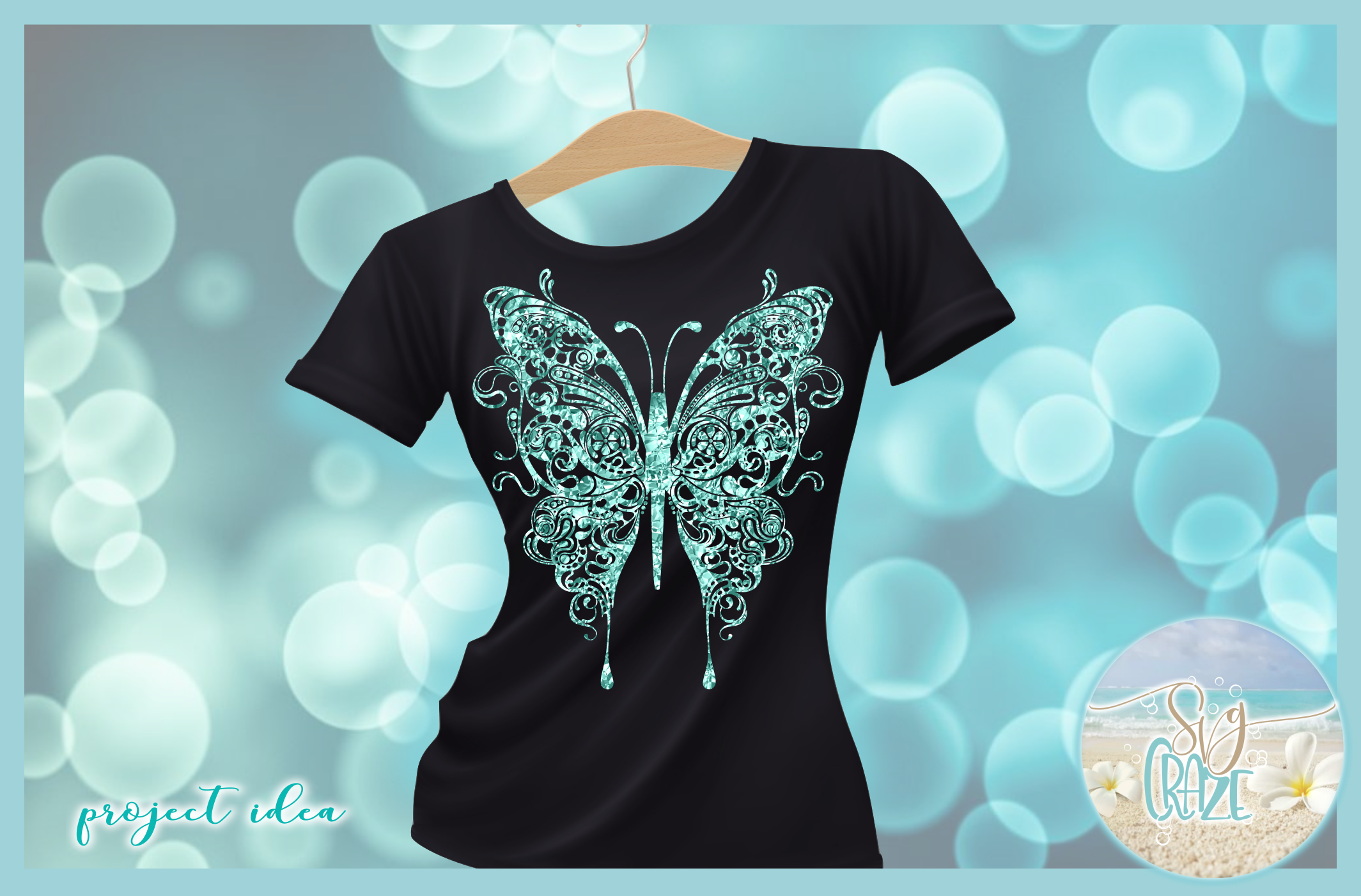 Beautiful Butterfly Mandala Zentangle SVG Dxf Eps Png ...
