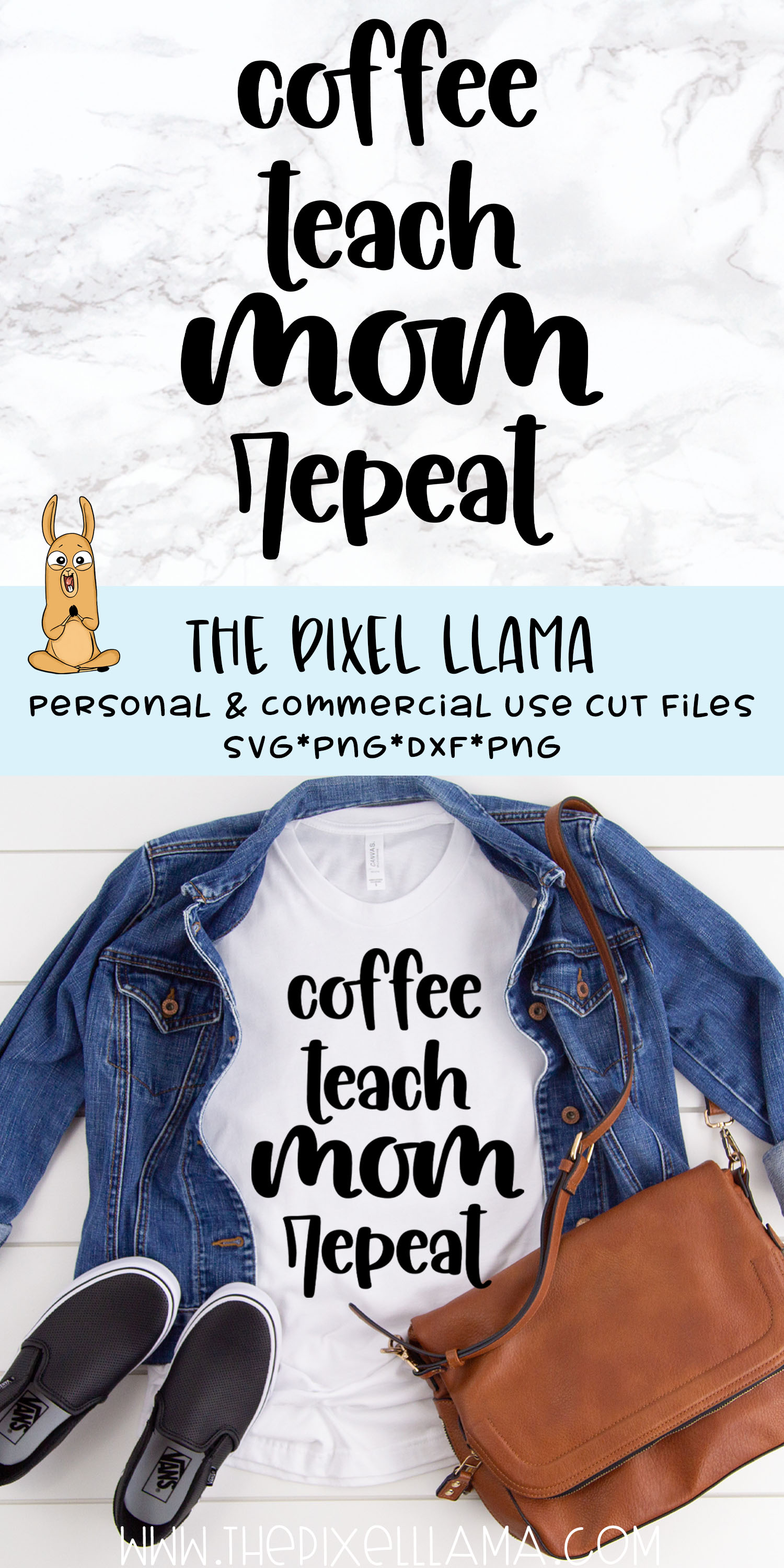Download Coffee Teach Mom Repeat SVG