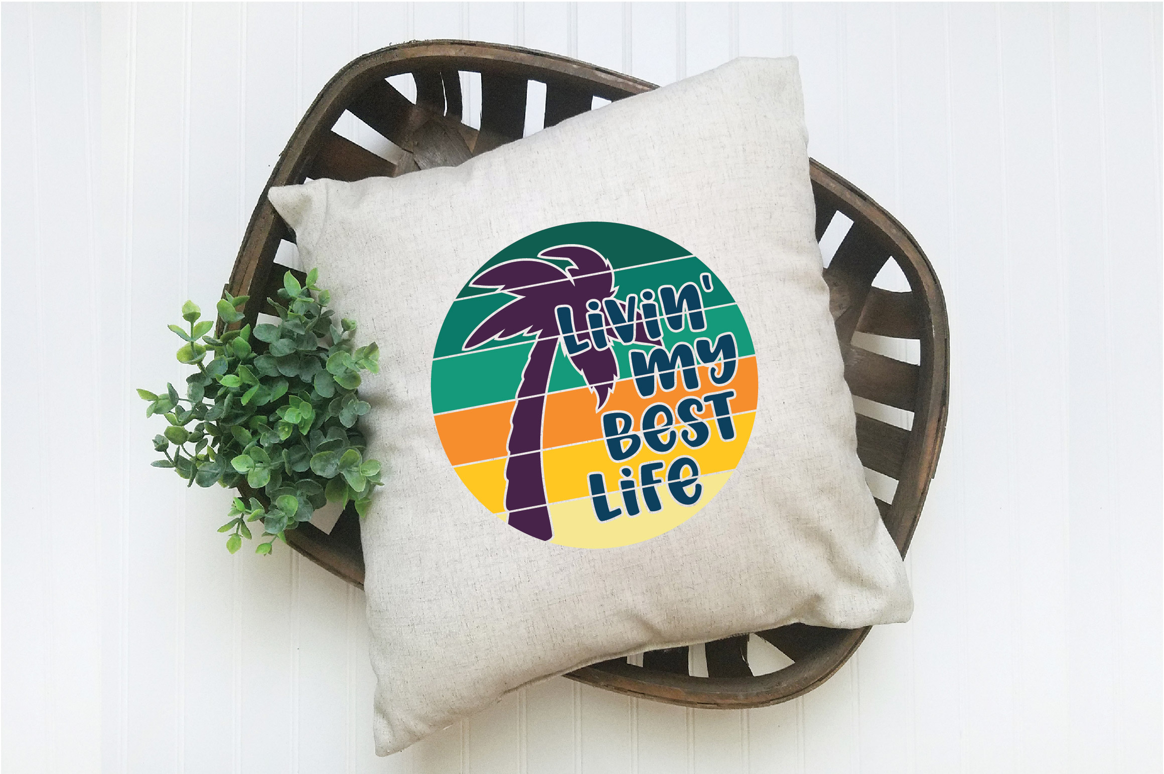 Download Livin' My Best Life SVG Cut File (353053) | SVGs | Design ...