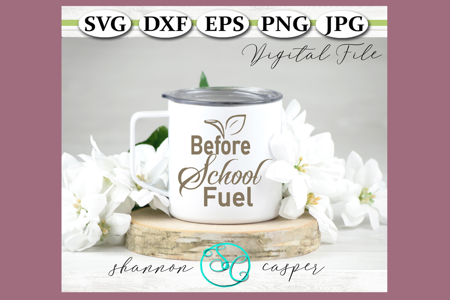 Download Teacher SVG |Fuel Before School | Coffee Cup Saying
