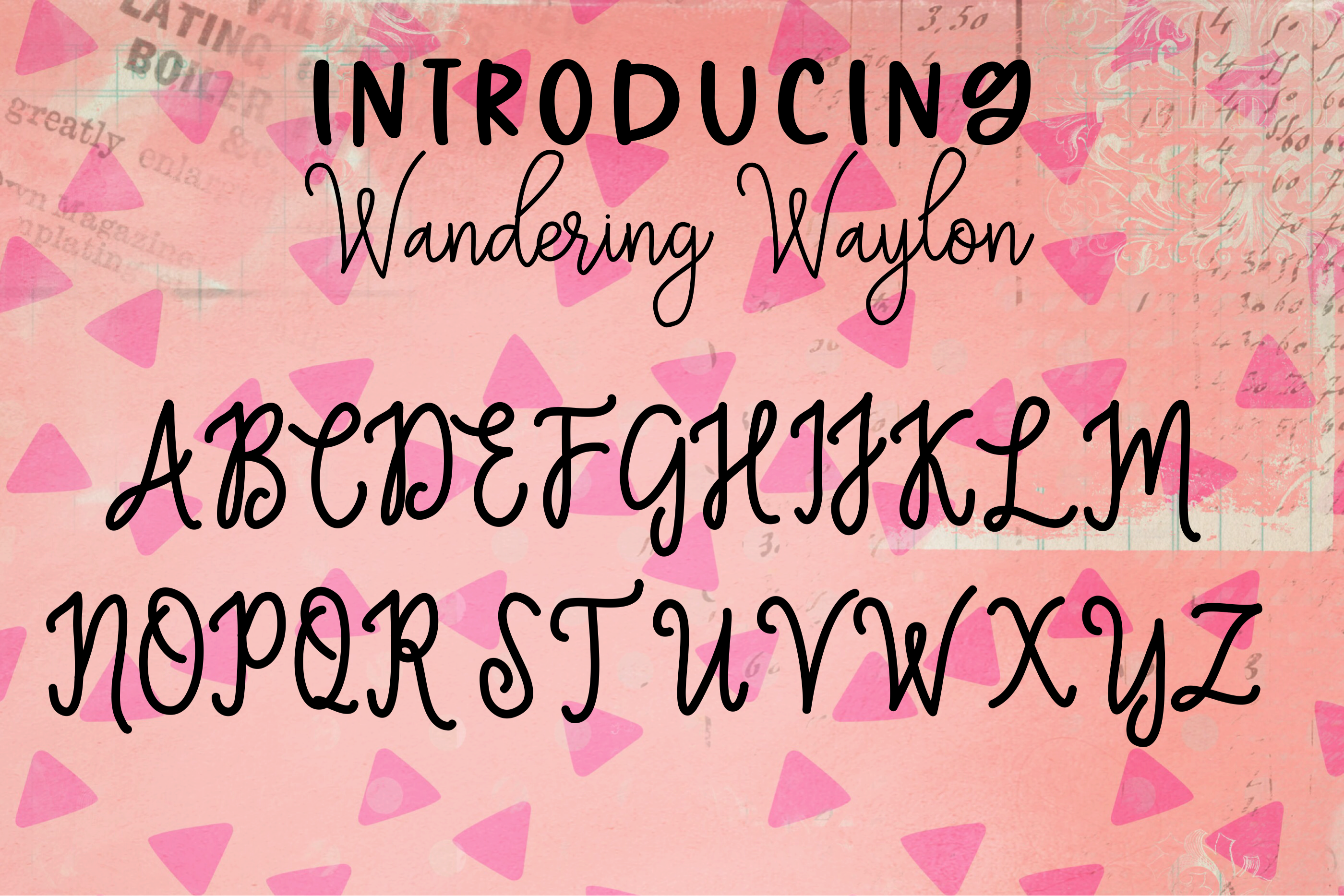 Wandering Waylon (290999) | Script | Font Bundles