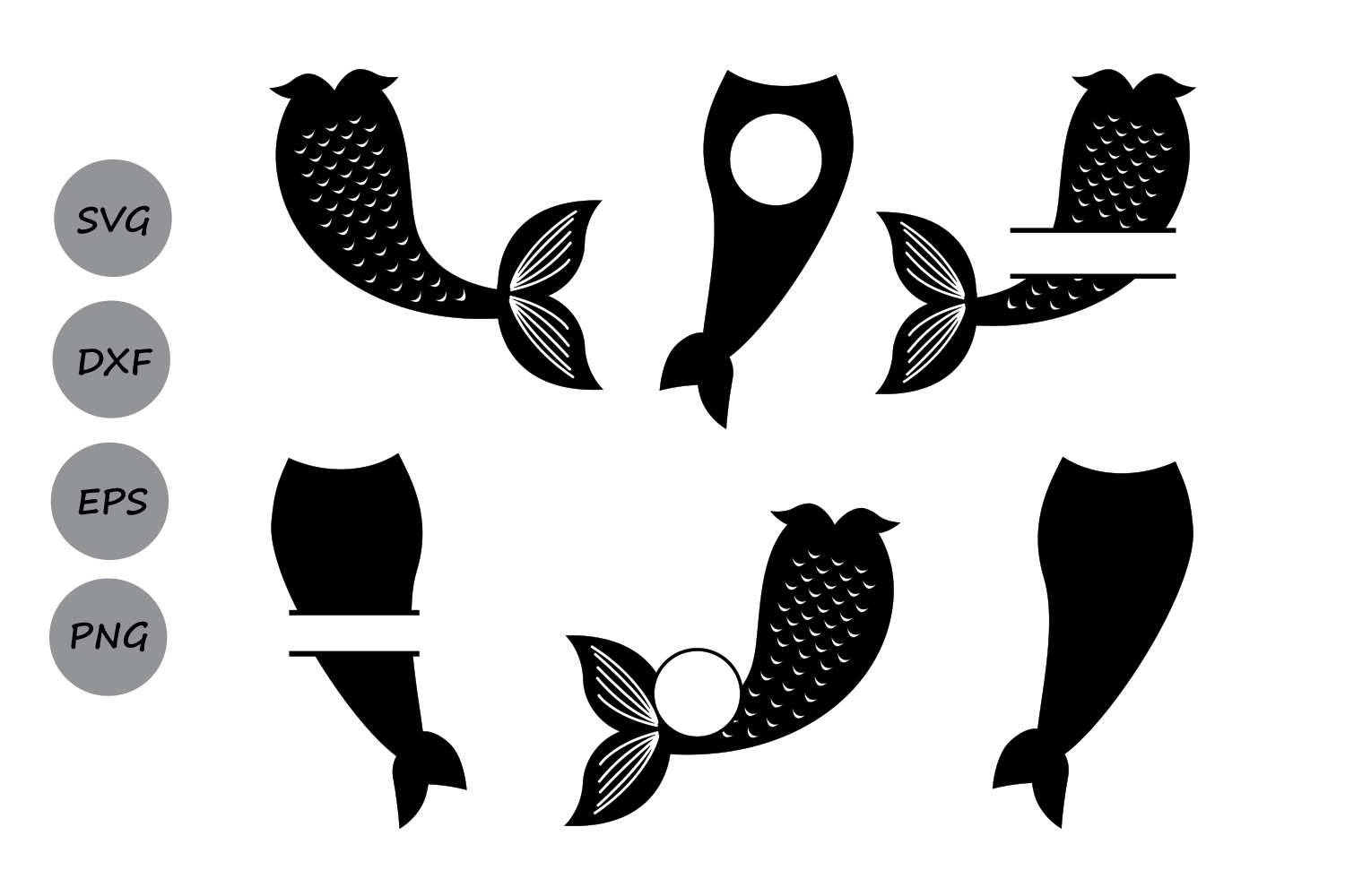 Free Free 206 Silhouette Mermaid Fin Svg SVG PNG EPS DXF File